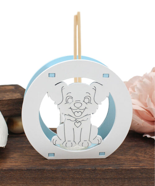 Bomboniera Economica – Profumatore Cagnolino Celeste