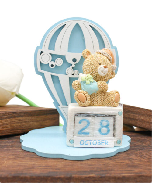 Bomboniera Battesimo profumatore calendario orsetto