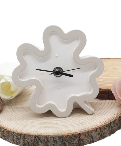 Bomboniera Orologio Quadrifoglio in Polvere di Resina – Firmata Giovinarte