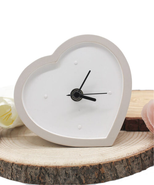 Bomboniera Orologio Cuore in Polvere di Resina – Firmata Giovinarte