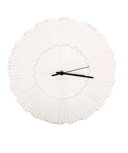 Orologio da Parete “Sole” in Resina Bianca – Firmato Gattinoni