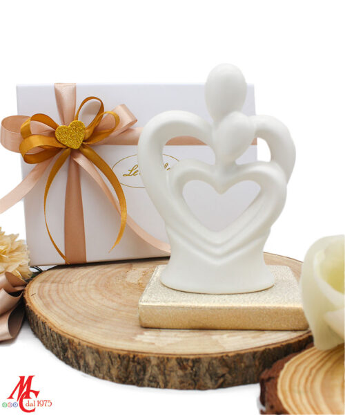 Bomboniera Coppia Sposi in Porcellana – Confezione Omaggio