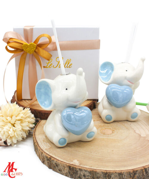 Bomboniera Profumatore Elefantino Celeste