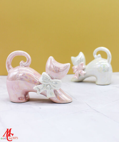 Bomboniera Gattino in Porcellana – Eleganza in due Varianti