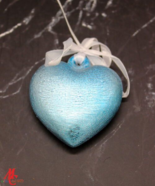 Bomboniera Appendino Calamita Cuore in Porcellana Celeste
