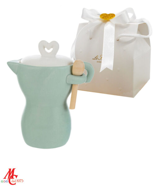 Bomboniera Moka in Porcellana – 3 Colori Assortiti