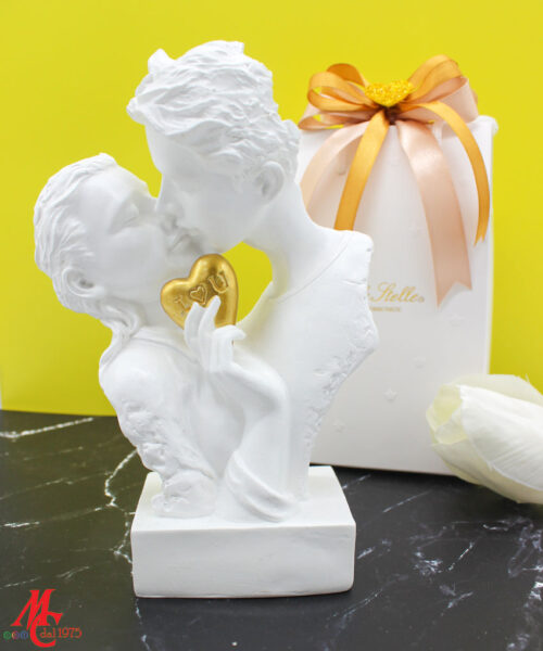 Bomboniera Coppia Bacio in Resina