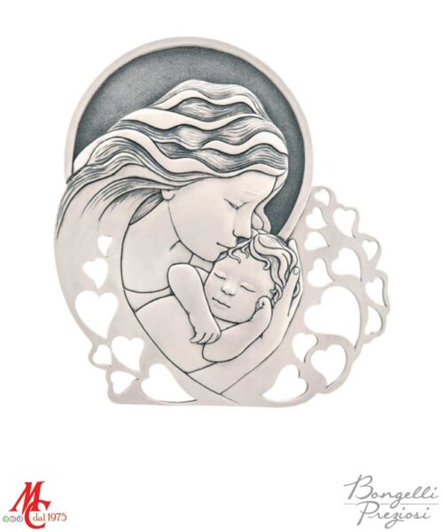 Bomboniera - Madonna con Bimbo - Bianco/Grigio - Grigio