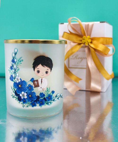 Bomboniera Comunione Candela Profumata