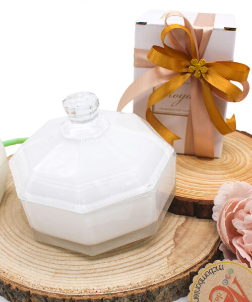 Bomboniera Scatola e Svuotatasche in Vetro con Coperchio