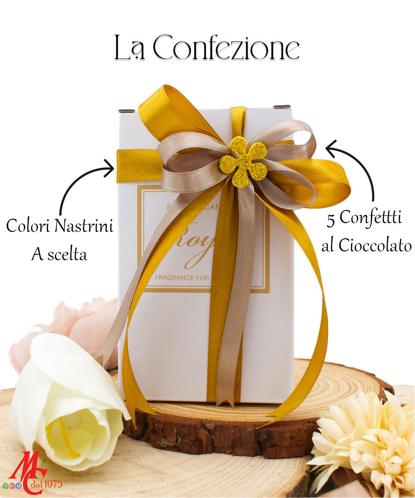 Confezione 30 Candele Bomboniere Matrimonio A Forma Di Giglio Calla – Con Biglietti Di Ringraziamento, Regali Ospiti In Organza