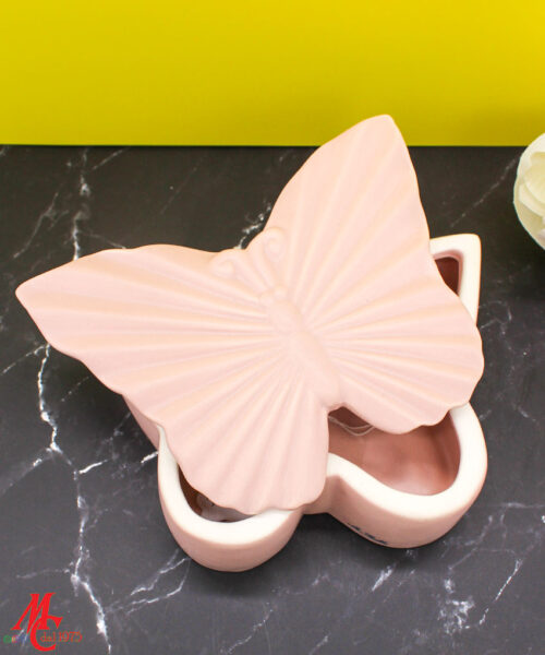 Bomboniera Scatola Farfalla in Porcellana – Rosa