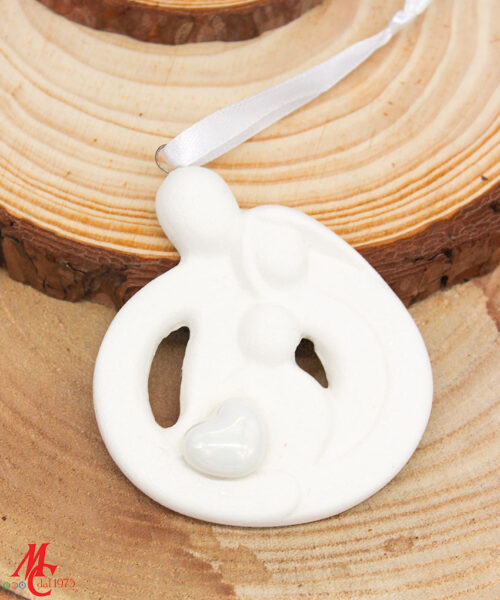 Bomboniera Appendino Calamita in Porcellana Famiglia