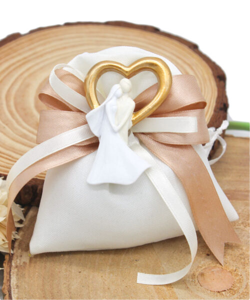 Bomboniera Calamita Sposi in Resina – Elegante Ricordo di Matrimonio