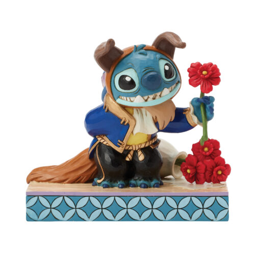 Statuetta Stitch Vestito da Bestia – Disney Traditions