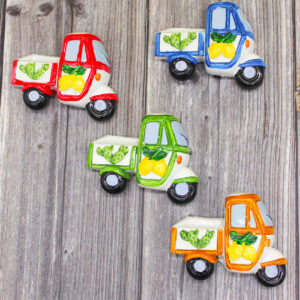 Bomboniera / Bustina Sacchettino con Applicazione Magnete Ape Siciliana