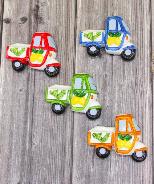 Bomboniera / Bustina Sacchettino con Applicazione Magnete Ape Siciliana