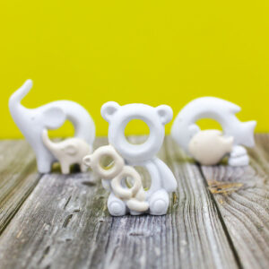 Bomboniera Animali con Cucciolo in Resina – 3 Modelli Assortiti 5,5 cm