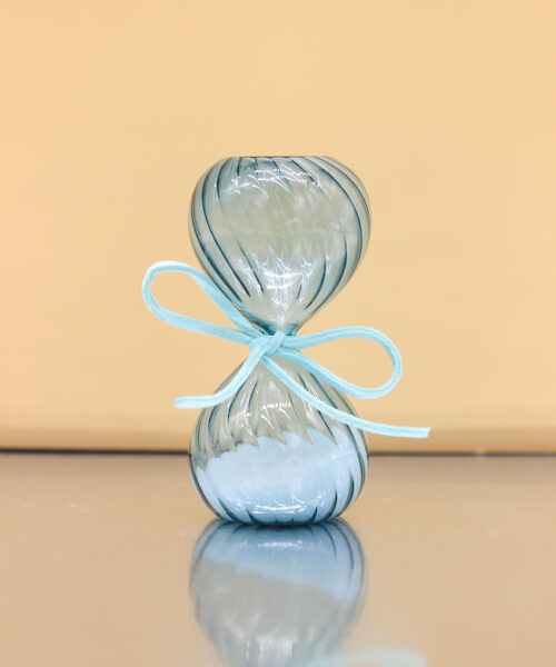 Clessidra in vetro Blu con confezione – Bomboniera elegante