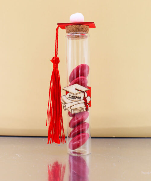 Bomboniera Provetta Vetro Laurea – Completa di Confezione | MC Bomboniere