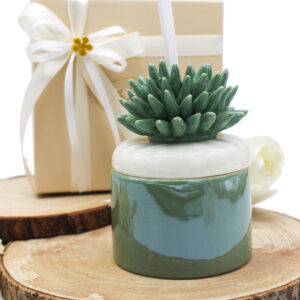 profumatore corallo porcellana verde