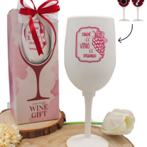 Bomboniera Accessori 3 Pz Vino in Calice Completo di Confezione – MC Bomboniere