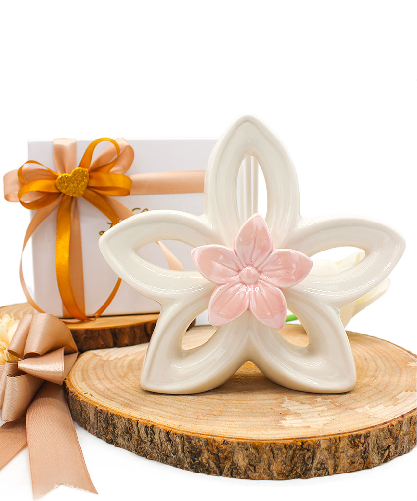 Bomboniera Profumatore Fiore in Porcellana Completo di Confezione – MC Bomboniere