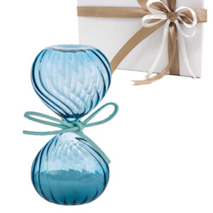 Clessidra in vetro Blu con confezione – Bomboniera elegante