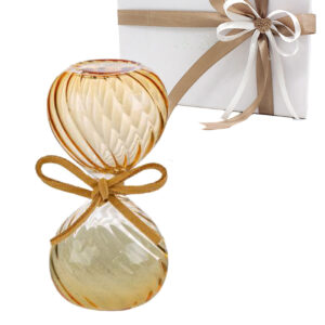 Clessidra in vetro Ambra con confezione – Bomboniera elegante