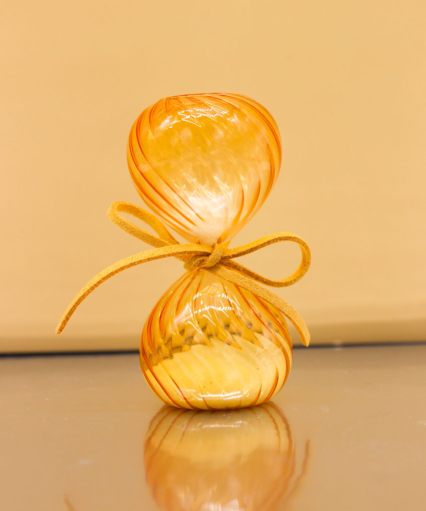 Clessidra in Vetro Ambra con Confezione – Disponibile in 2 Misure