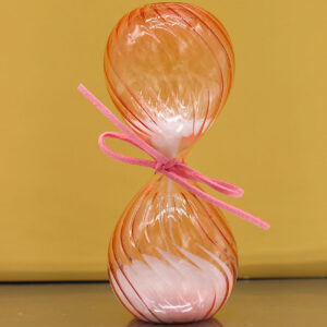 Clessidra in Vetro Rosa con Confezione – Disponibile in 2 Misure