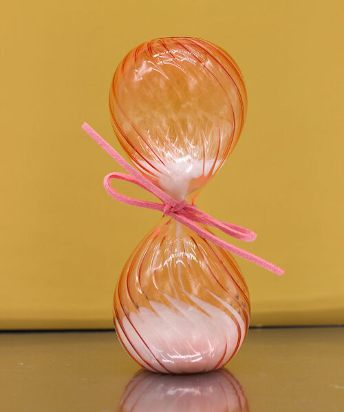 Clessidra in Vetro Rosa con Confezione – Disponibile in 2 Misure