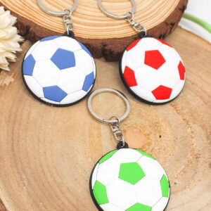 Bomboniera Portachiavi Pallone Calcio in Resina - 3 Colori Assortiti - 5 cm