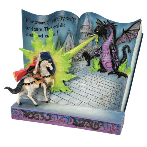 Statuetta “Principe Filippo contro il Drago Malefica” – Disney Traditions (Storybook)