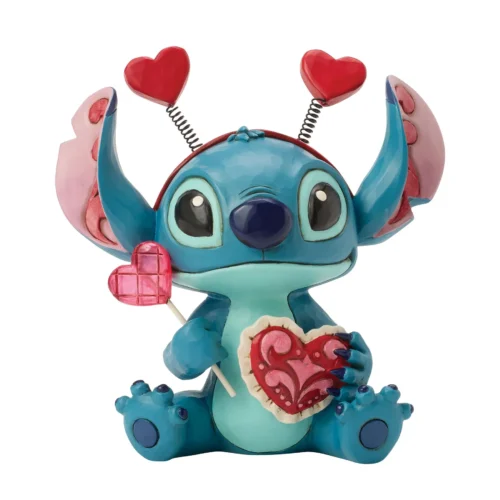 Statuetta “Stitch Valentine – Sucker for Love” – Disney Traditions