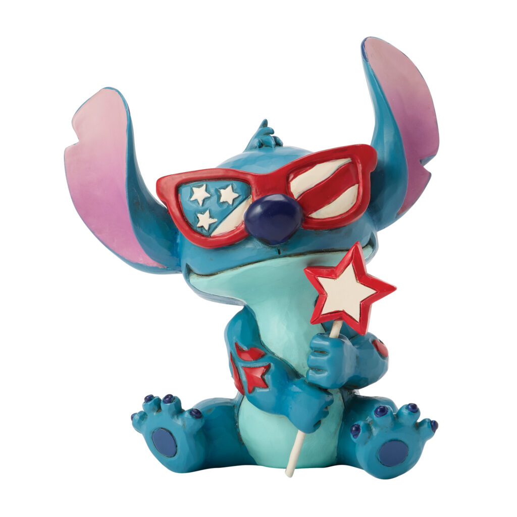 Statuetta “Stitch Patriottico – Punto Patriottico” – Disney Traditions