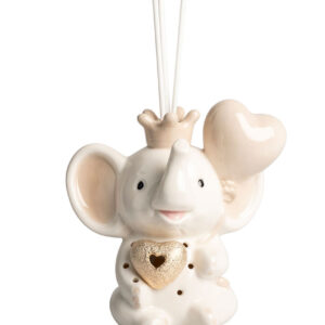 PROFUMATORE ELEFANTE GRANDE IN PORCELLANA CON LED – Bomboniera Completa di Confezione