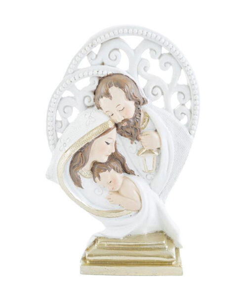 Sacra Famiglia in Resina 9×2,5×h 12,5 cm
