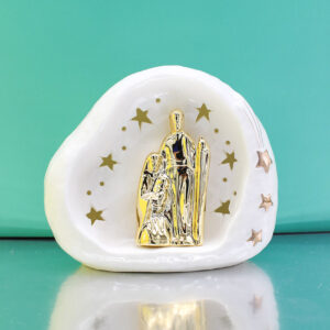 Sacra Famiglia porcellana LED 14,5×9×12 cm – MC Bomboniere