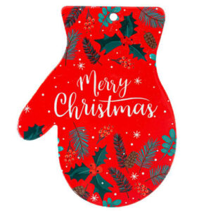 Guanto Poggia Pentola Ceramica Merry Christmas 20×25 cm – Bomboniera Natalizia