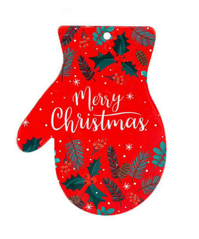 Guanto Poggia Pentola Ceramica Merry Christmas 20×25 cm – Bomboniera Natalizia