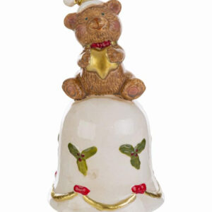 Campanella Natalizia Orsetto Porcellana