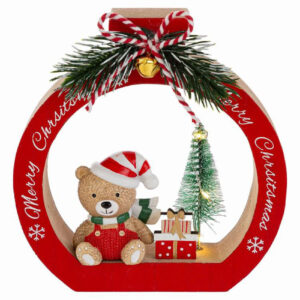 Decorazione natalizia orsetto – Addobbo natalizio dolce e raffinata