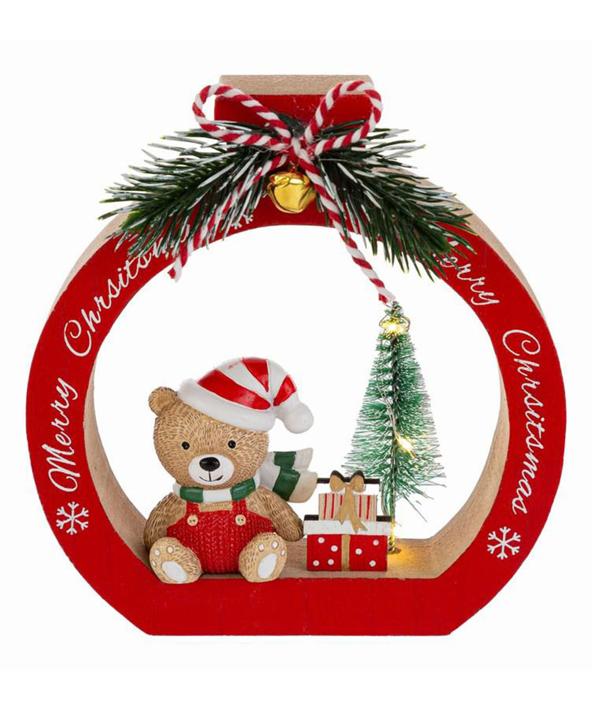 Decorazione natalizia orsetto – Addobbo natalizio dolce e raffinata