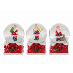 Ampolla Babbo Natale in Resina – Decorazione natalizia 3 assortimenti | MC Bomboniere