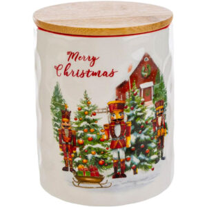 Scatola Porcellana Schiaccianoci – Decorazione natalizia elegante