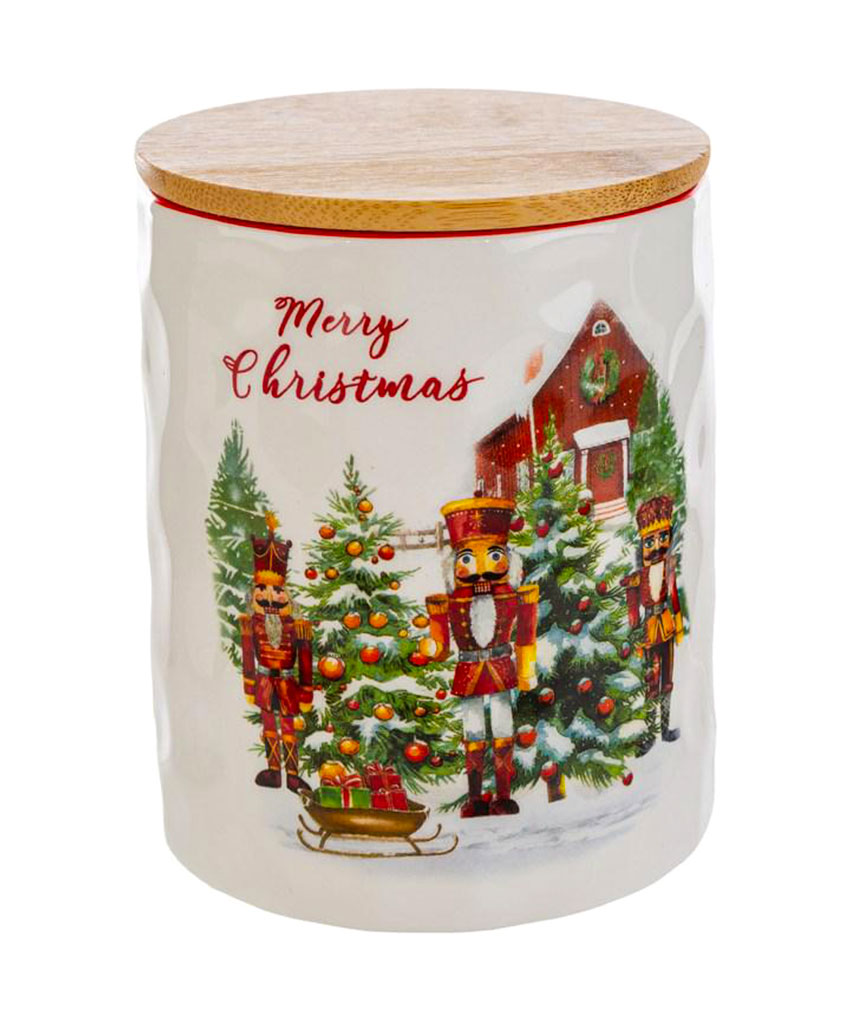 Scatola Porcellana Schiaccianoci – Decorazione natalizia elegante