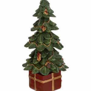 Albero natalizio in resina 9×9×h.18 cm