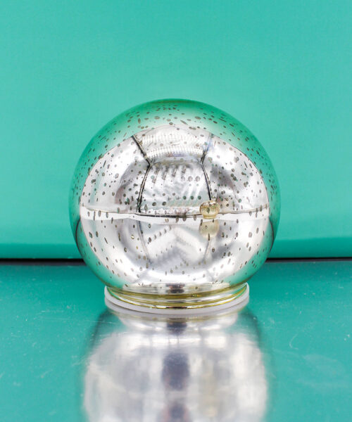 Sfera Natalizia in Vetro con Luci d.10×h.9 cm – MC Bomboniere