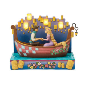 Statuetta “Rapunzel – Barca con Lanterne a LED” – Disney Traditions